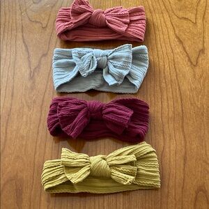 Kids Bow Headband Set - Multicolor